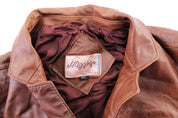 Vintage J. Riggings Brown Leather Coat - Jacket - Thrifted Threads