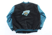 Vintage Jacksonville Jaguars Embroidered Pro Player Zip Up Jacket - ThriftedThreads.com