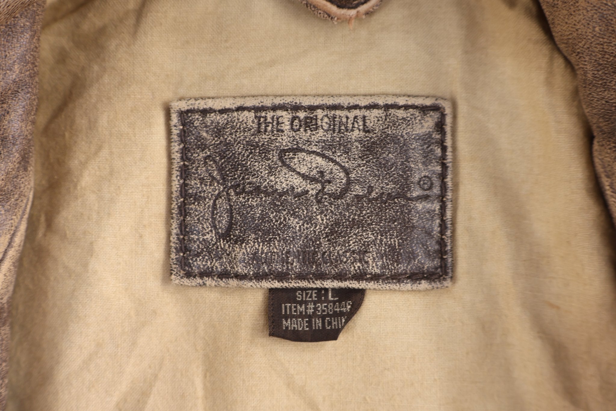Vintage James Dean Leather Full Zip Jacket - Jacket - Thrifted Threads