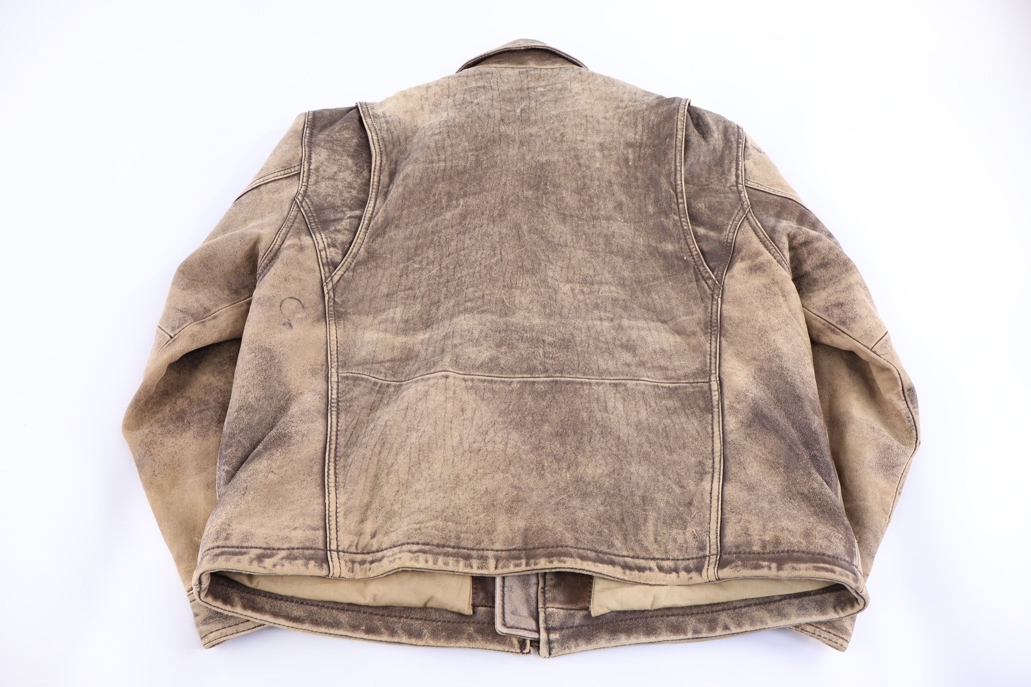 Vintage James Dean Leather Full Zip Jacket - Jacket - Thrifted Threads