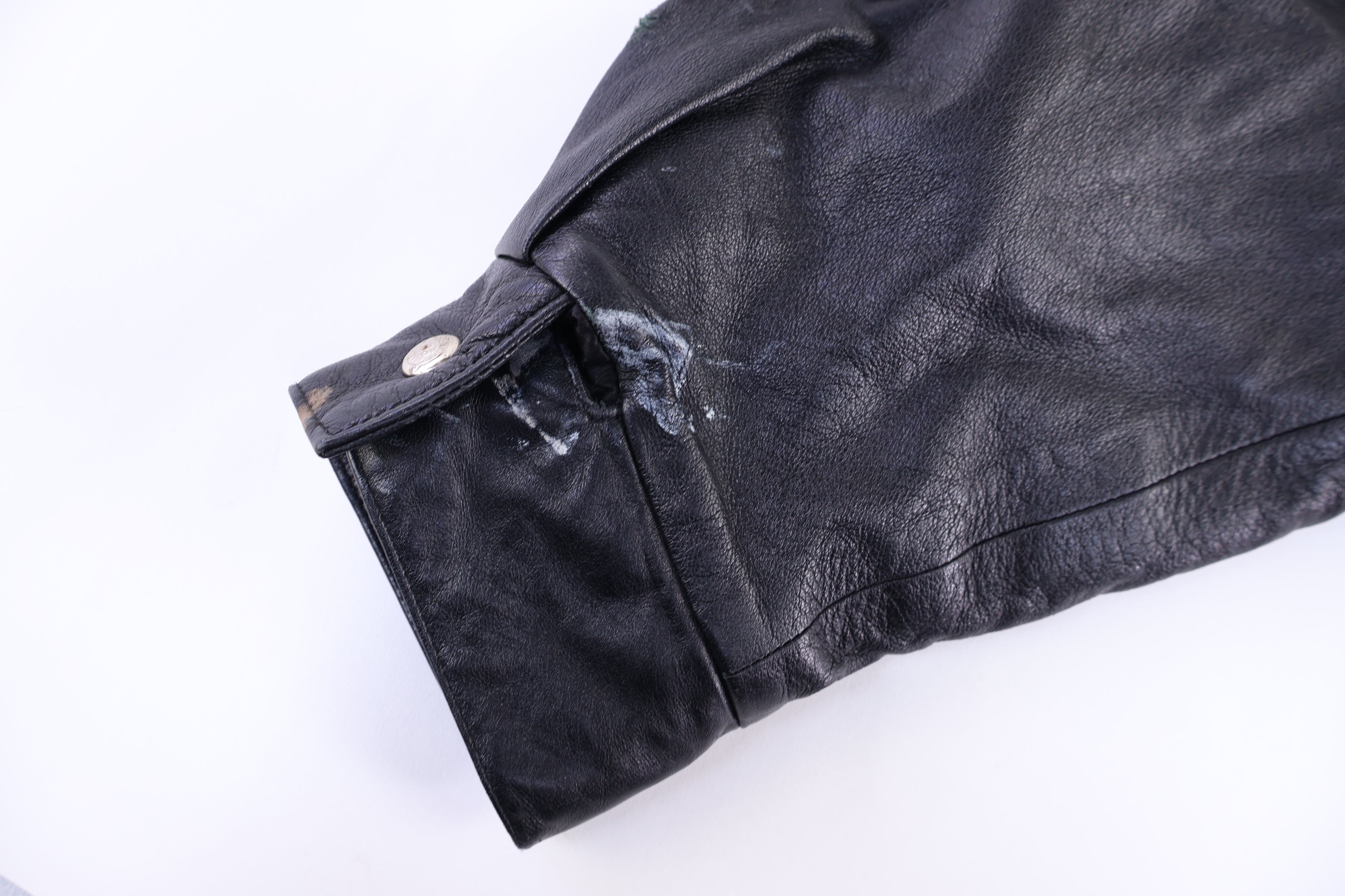 Vintage Jeff Hamilton Black Leather Jacket - Jacket - Thrifted Threads
