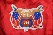 Vintage Jeff Hamilton NBA Teams Patchwork Wool Bomber Jacket - Jacket - Thrifted Threads