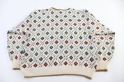 Vintage John Weitz Multipattern Knit Sweater - Sweater - Thrifted Threads