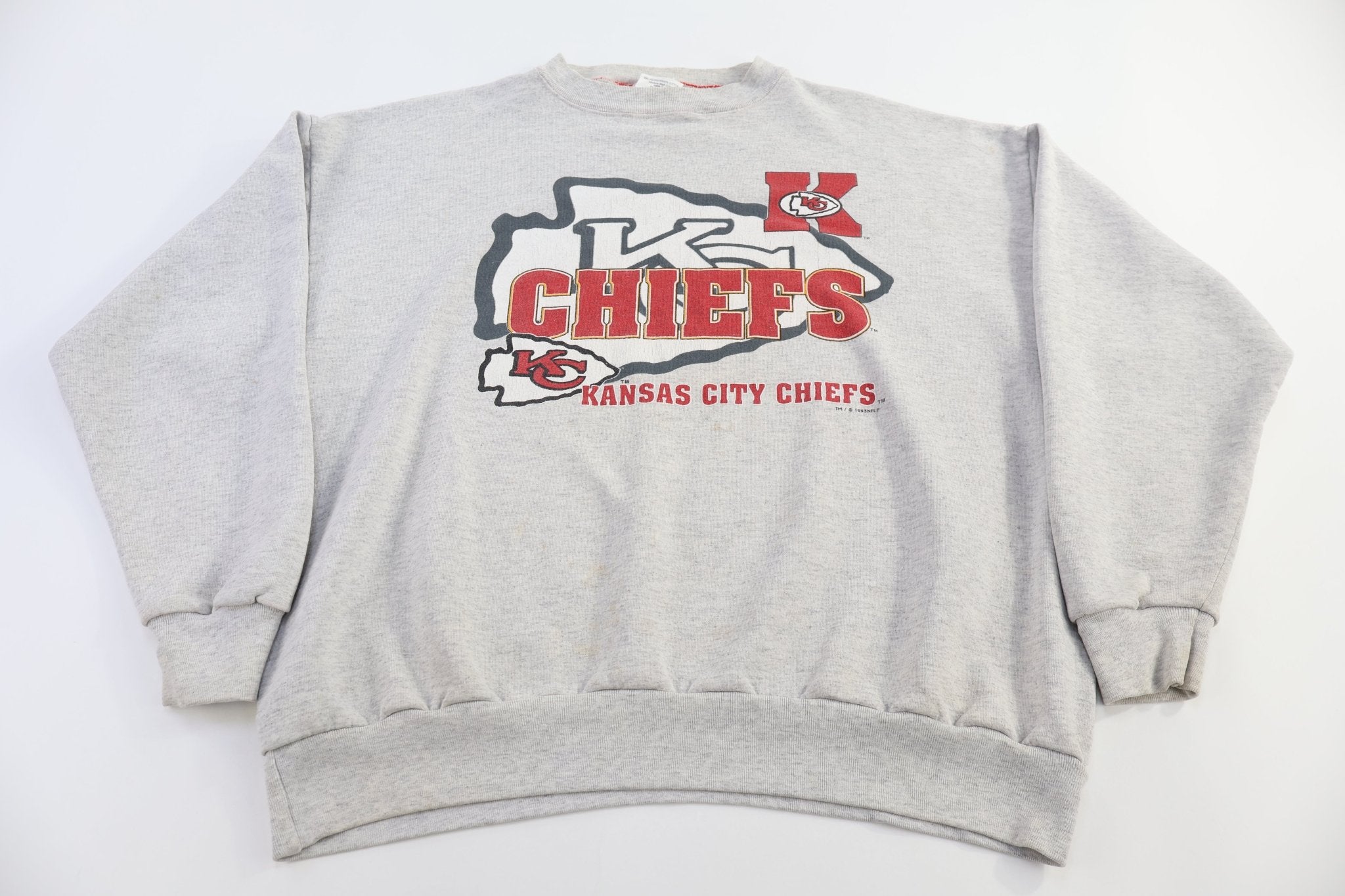 Vintage Kansas City Chiefs Football Sweatshirt - Sweatshirt - Thrifted Threads