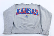 Vintage Kansas University Embroidered Sweatshirt - ThriftedThreads.com