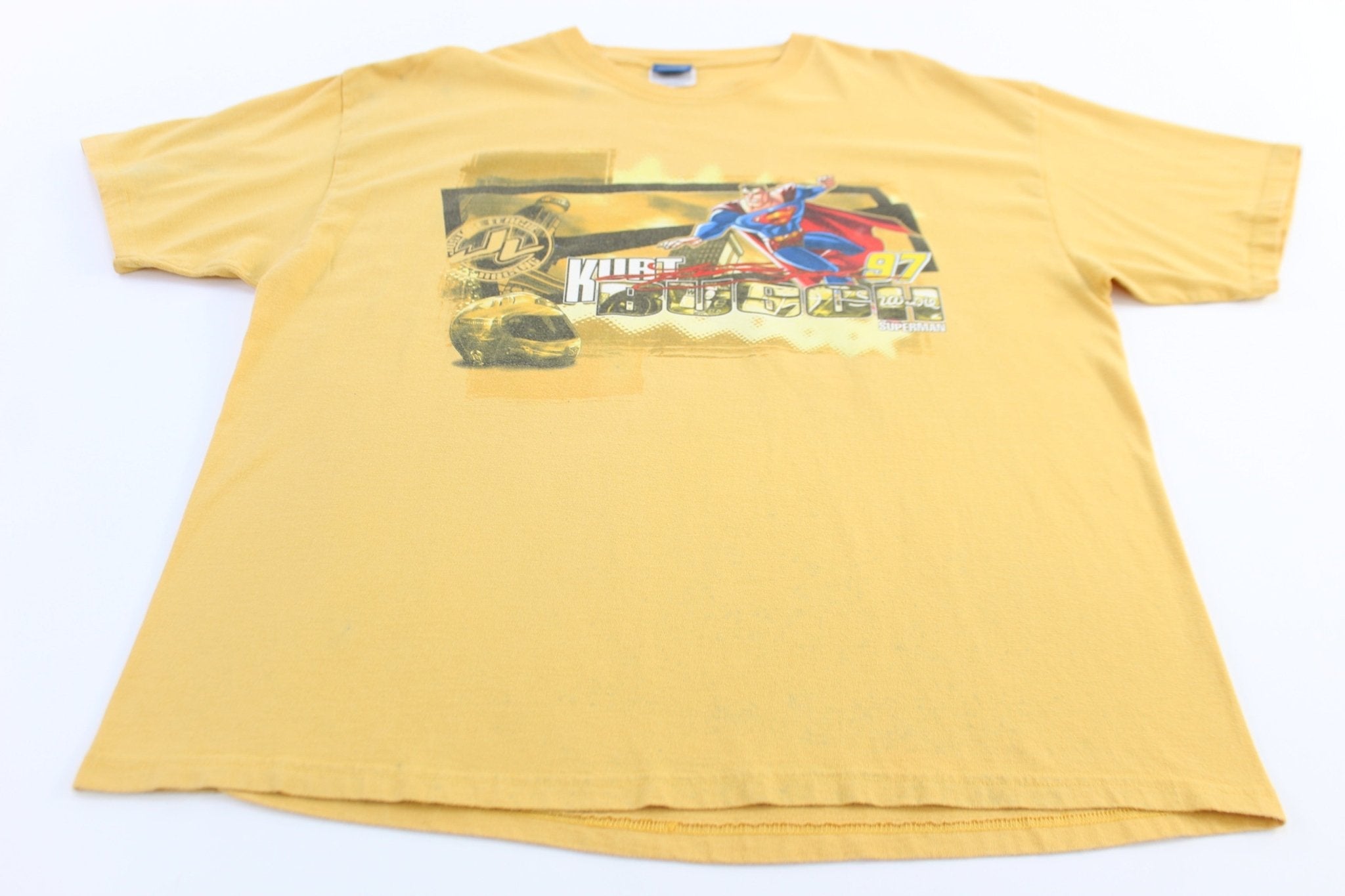 Vintage Kurt Busch Superman Racing Graphic T-shirt - Shirts & Tops - Thrifted Threads