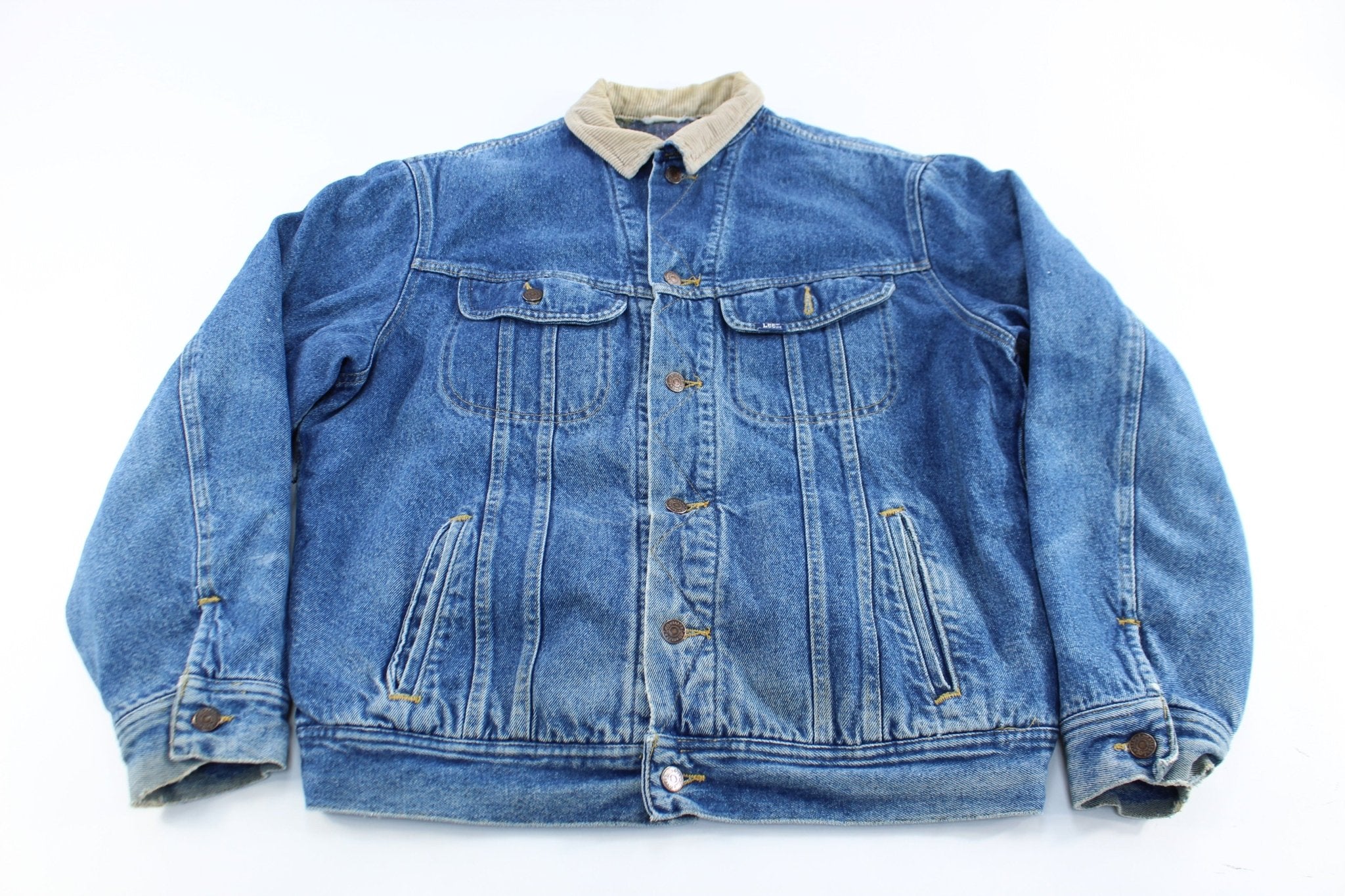 Vintage Lee Blanket Lined Denim Jacket - ThriftedThreads.com