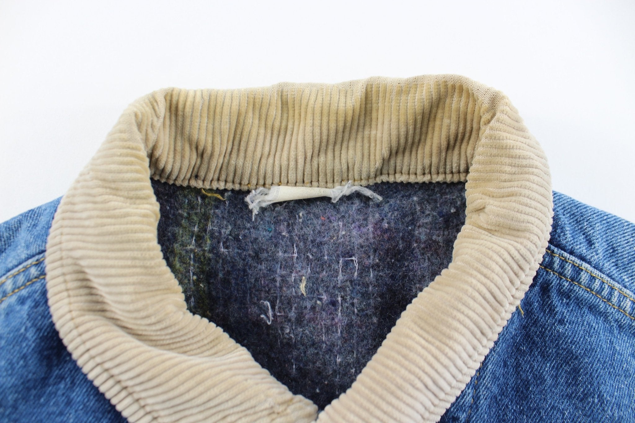 Vintage Lee Blanket Lined Denim Jacket - ThriftedThreads.com