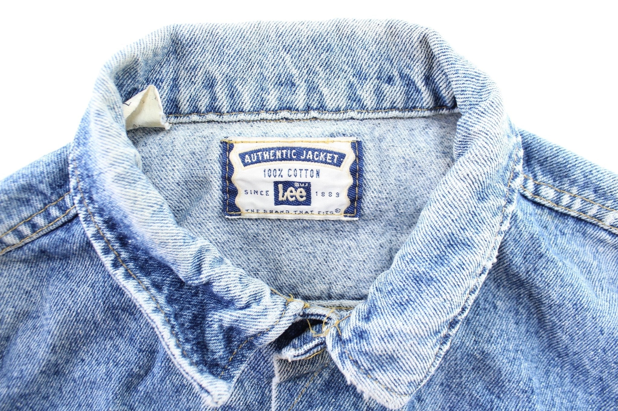 Vintage Lee Button Fly Denim Jacket - Jacket - Thrifted Threads