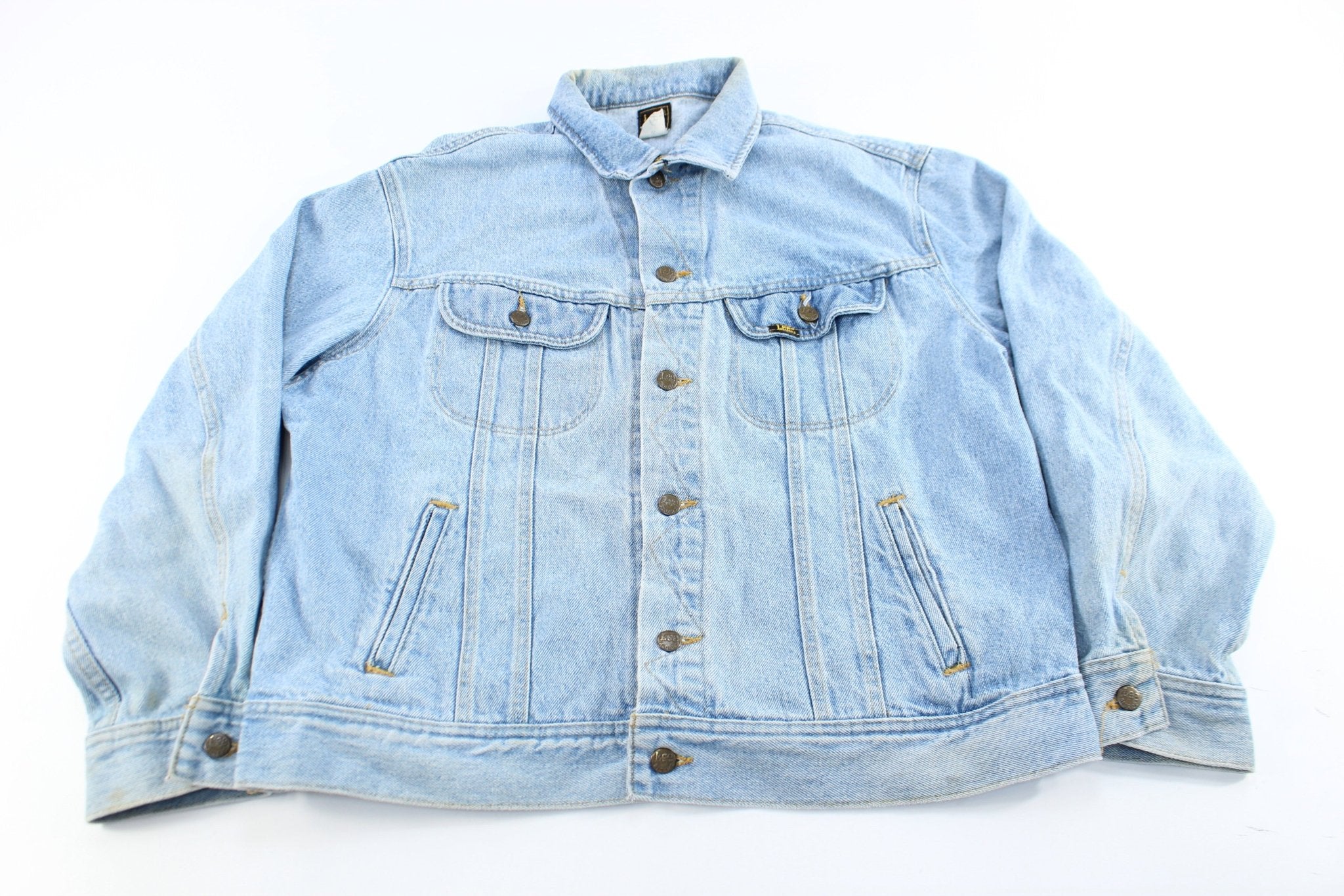 Vintage Lee Light Wash Denim Jacket - ThriftedThreads.com