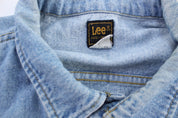 Vintage Lee Light Wash Denim Jacket - ThriftedThreads.com