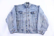 Vintage Lee Riveted Light Wash Denim Jacket - Jacket - Thrifted Threads