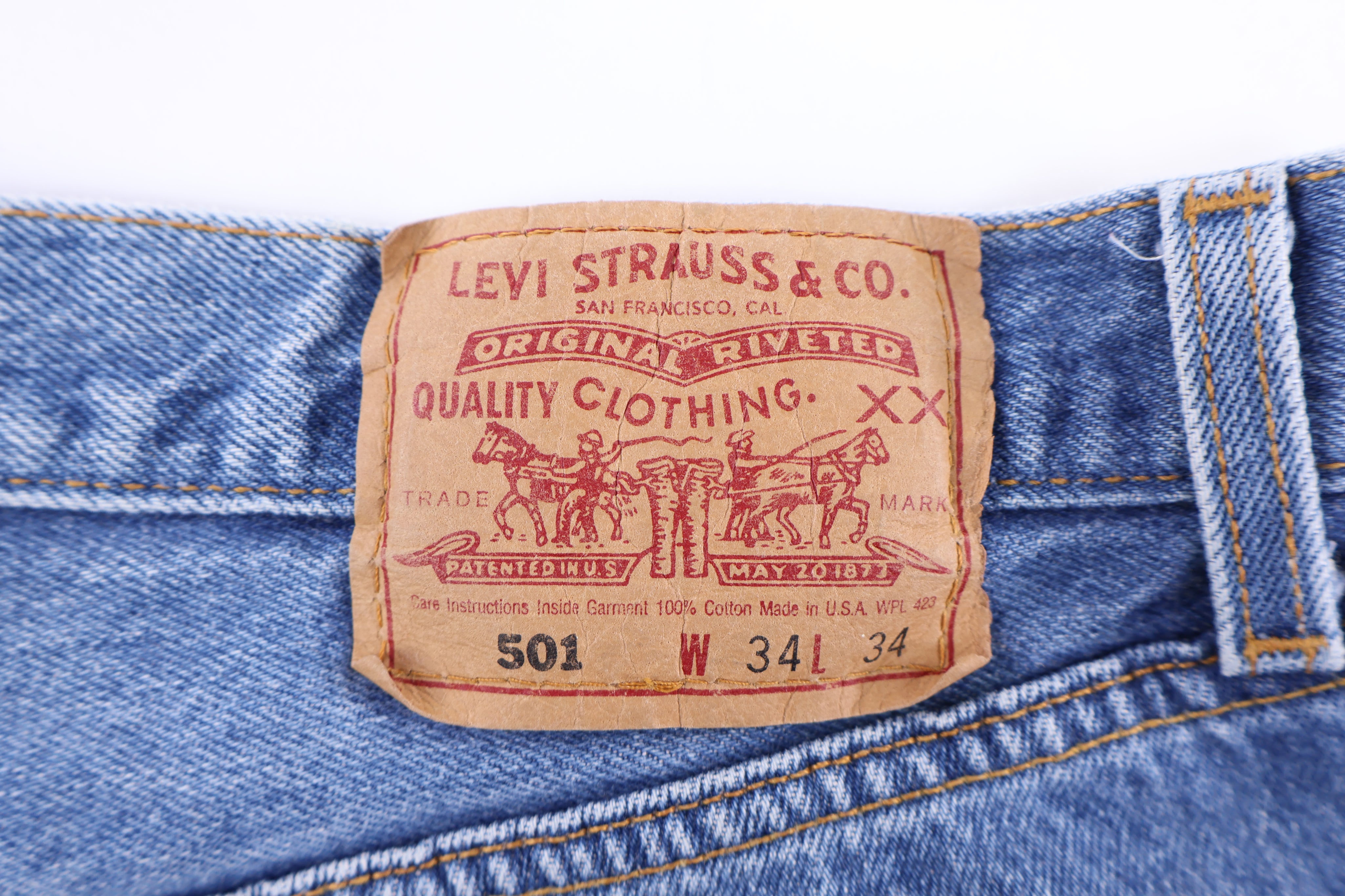 Vintage Levi's 501 Medium Wash Denim Jeans - Pants - Thrifted Threads