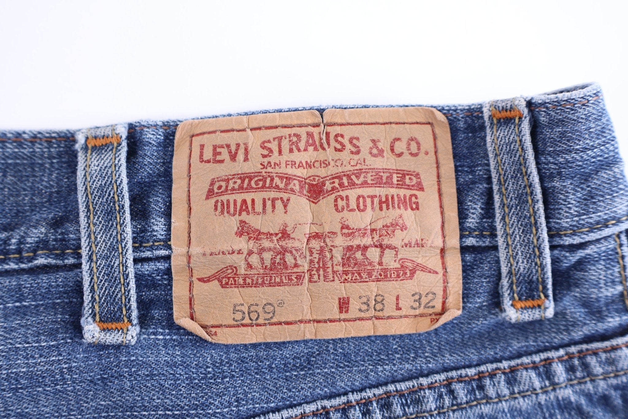 Vintage Levi's 569 Medium Wash Denim Shorts - Pants/Shorts - Thrifted Threads