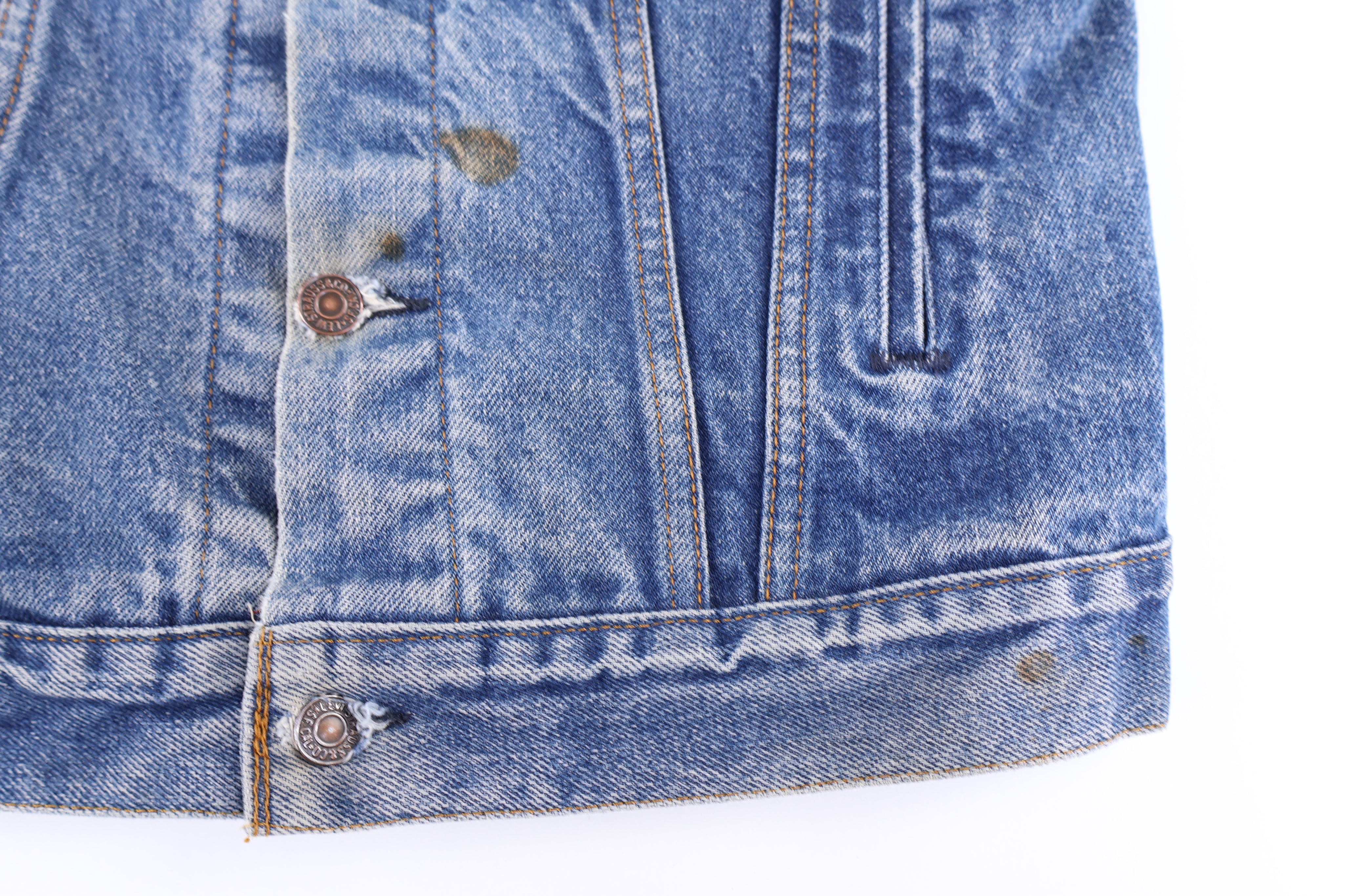 Vintage Levi's Dark Wash Denim Jacket - Jacket - Thrifted Threads