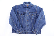 Vintage Levi's Dark Wash Denim Jacket - Jacket - Thrifted Threads