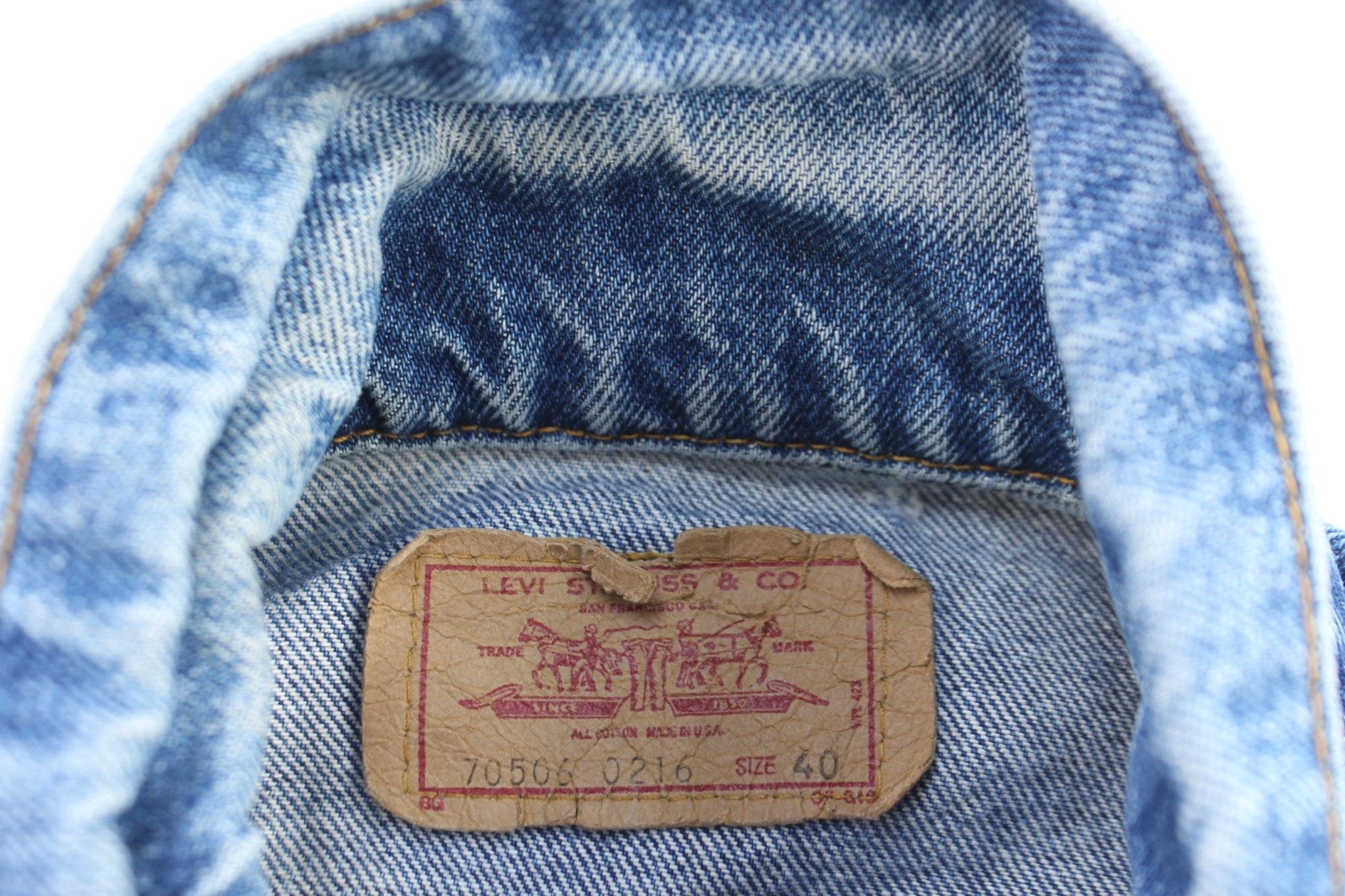 Vintage Levi's Dark Wash Denim Jacket - Jacket - Thrifted Threads