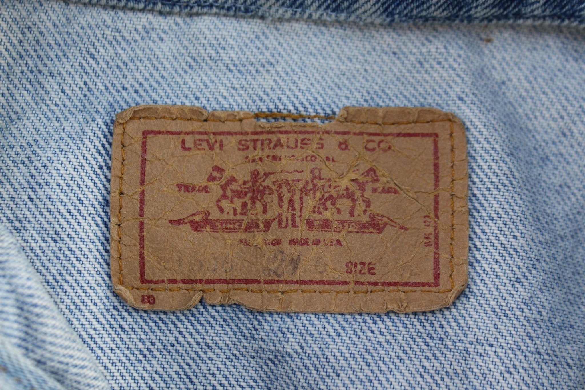 Vintage Levi's Light Wash Denim Jacket - ThriftedThreads.com