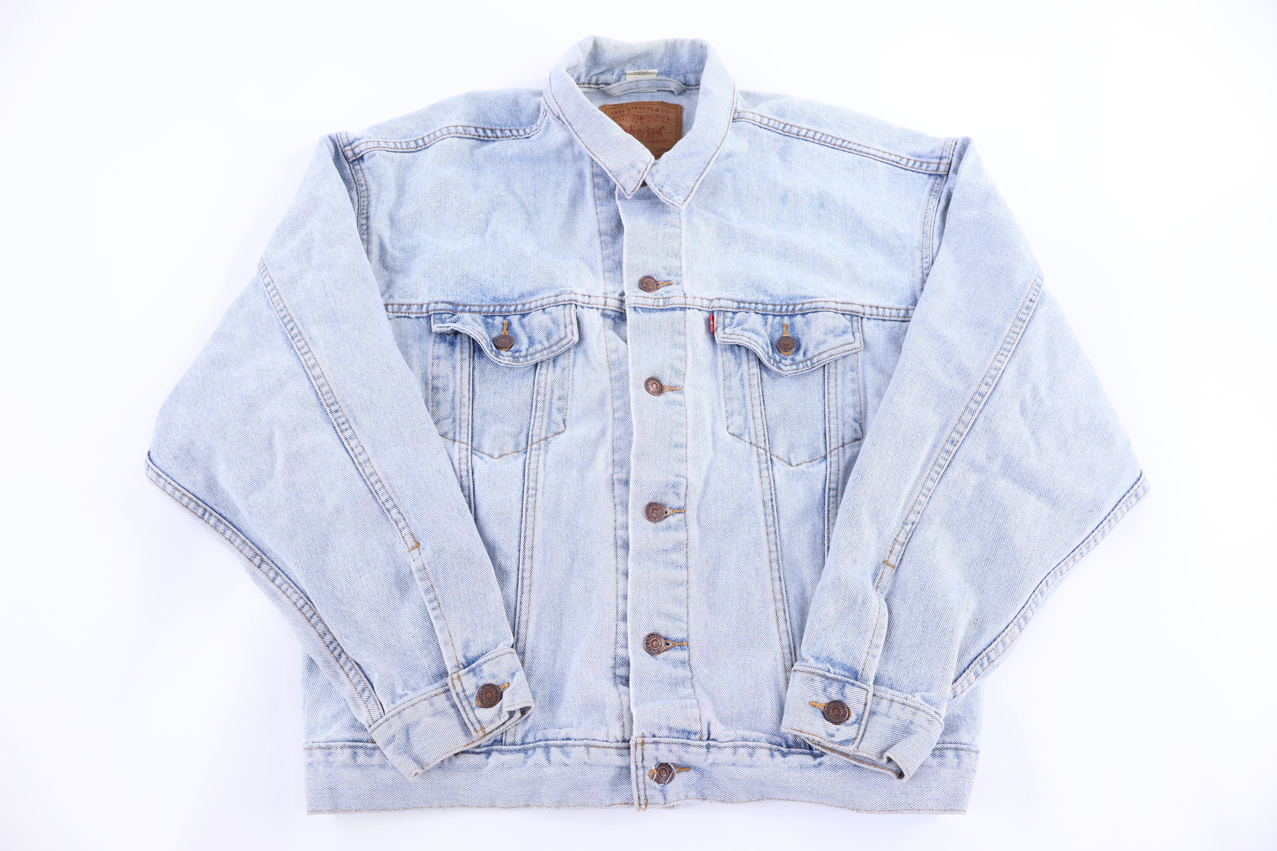 Vintage Levi's Light Wash Denim Jacket - Jacket - Thrifted Threads