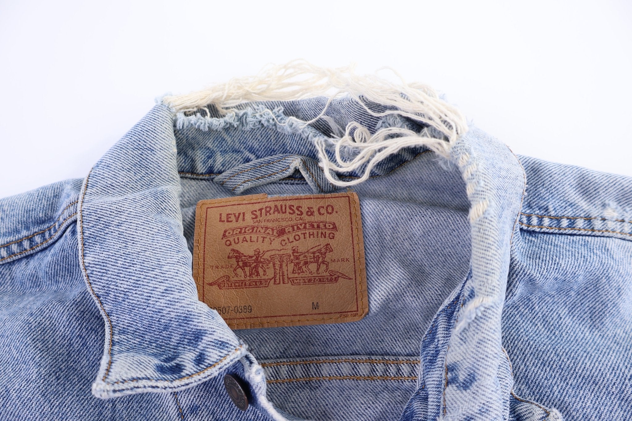 Vintage Levi's Light Wash Denim Jacket - Jacket - Thrifted Threads