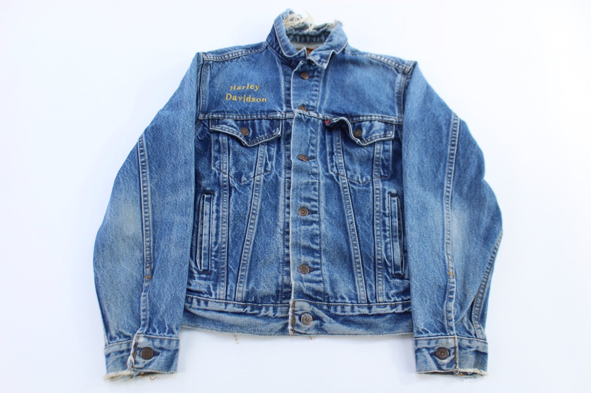 Vintage Levi's Medium Wash Demin Jacket - ThriftedThreads.com