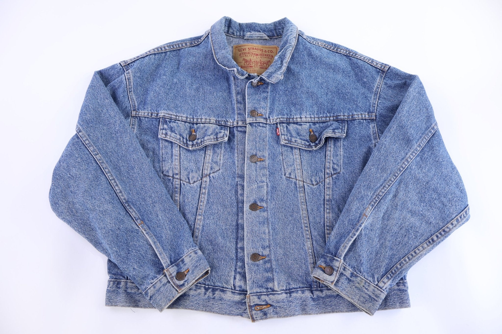 Vintage Levi's Medium Wash Denim Jacket - Jacket - Thrifted Threads