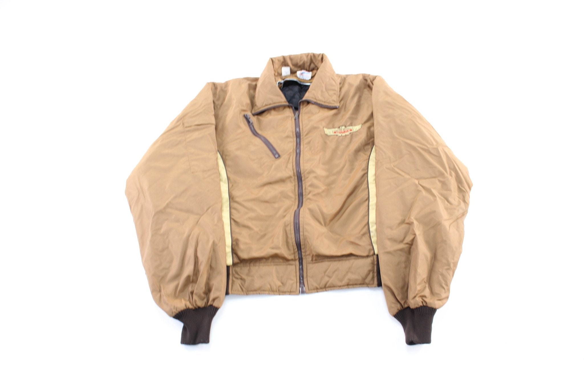 Vintage Limited Edition Honda Brown Zip Up Jacket - ThriftedThreads.com
