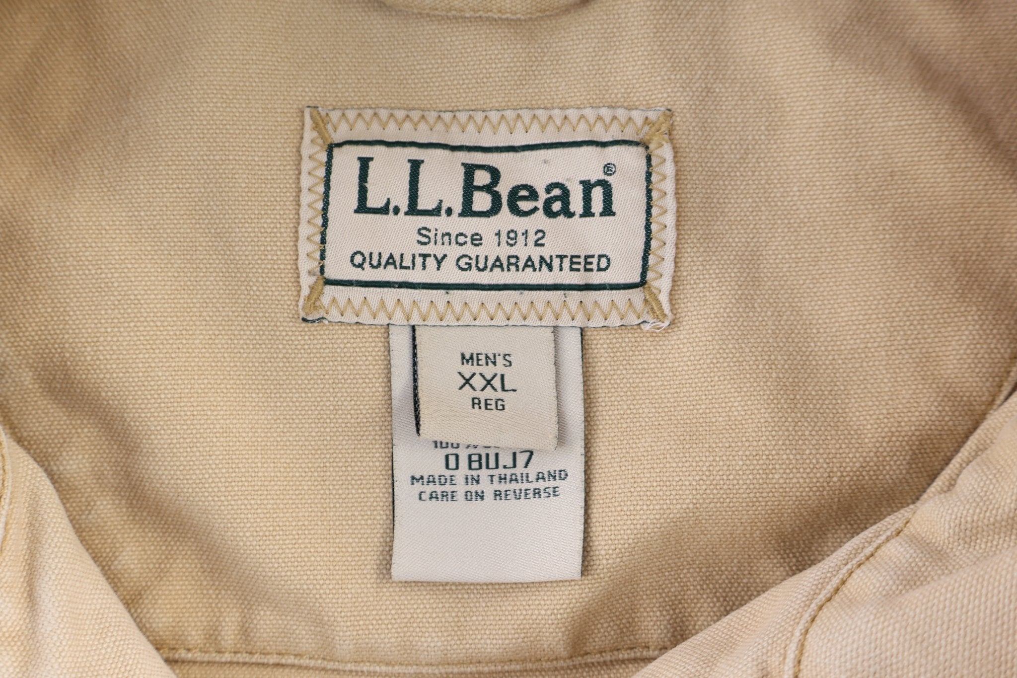 Vintage L.L. Bean Tan Full Zip Jacket - Jacket - Thrifted Threads