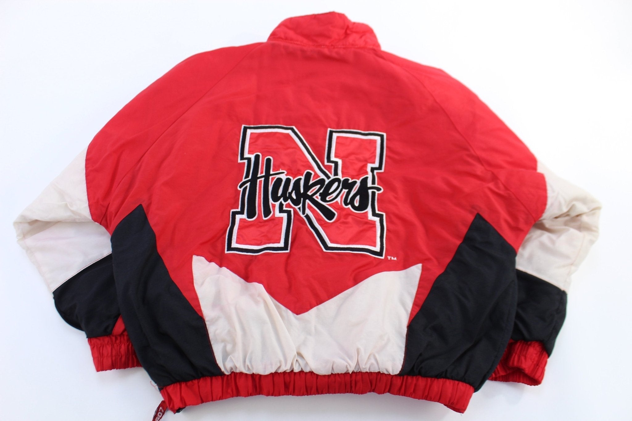 Vintage Logo 7 University of Nebraska Huskers Puffer Jacket - Jacket - Thrifted Threads