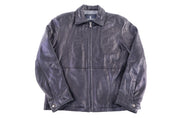 Vintage London Fog Black Leather Jacket - Jacket - Thrifted Threads