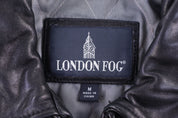 Vintage London Fog Black Leather Jacket - Jacket - Thrifted Threads