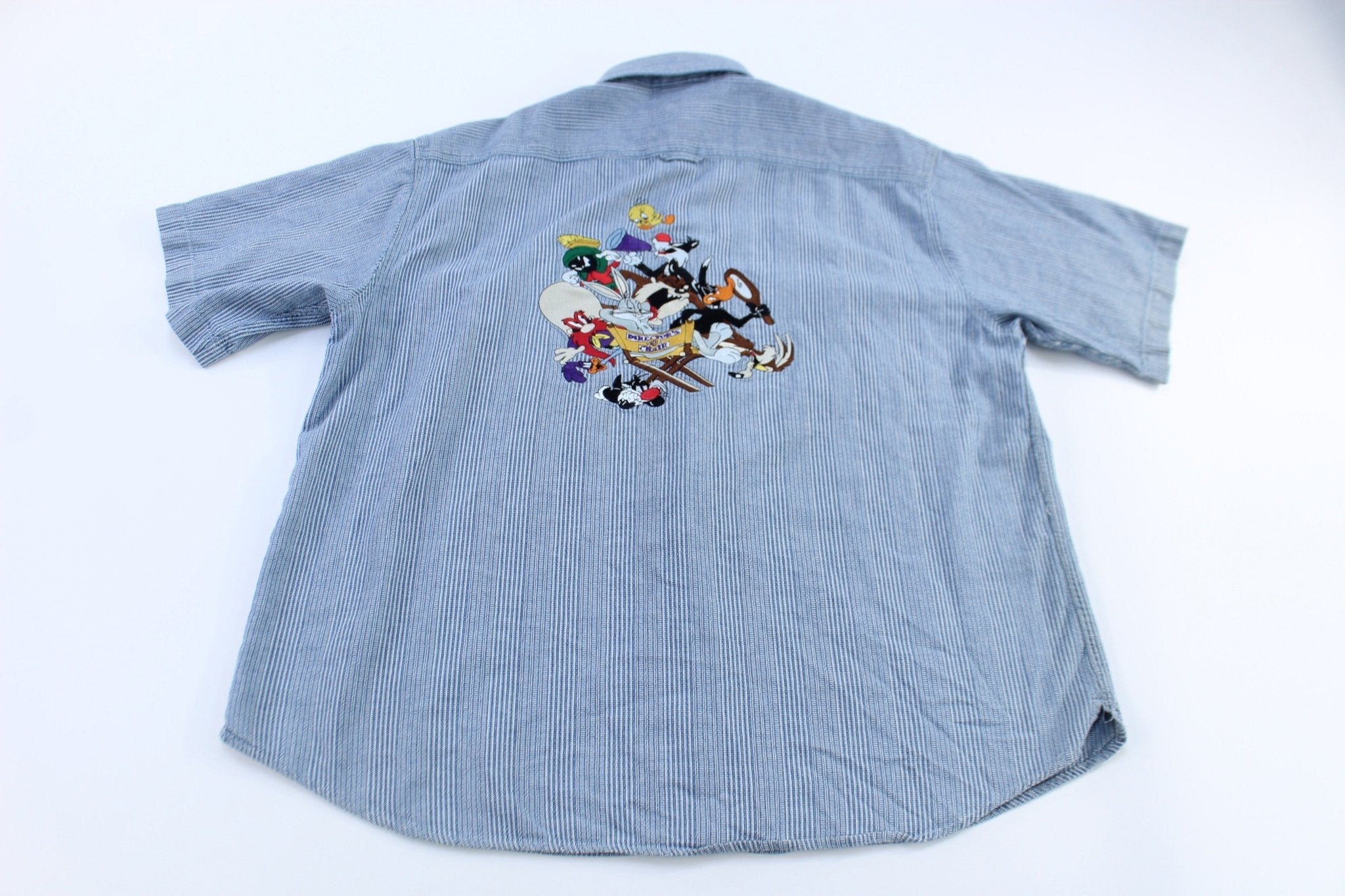 Vintage Looney Tunes Embroidered Graphic Button Down - Button Ups/Downs - Thrifted Threads