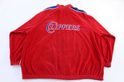 Vintage Los Angeles Clippers Basketball Velvet Jacket - ThriftedThreads.com