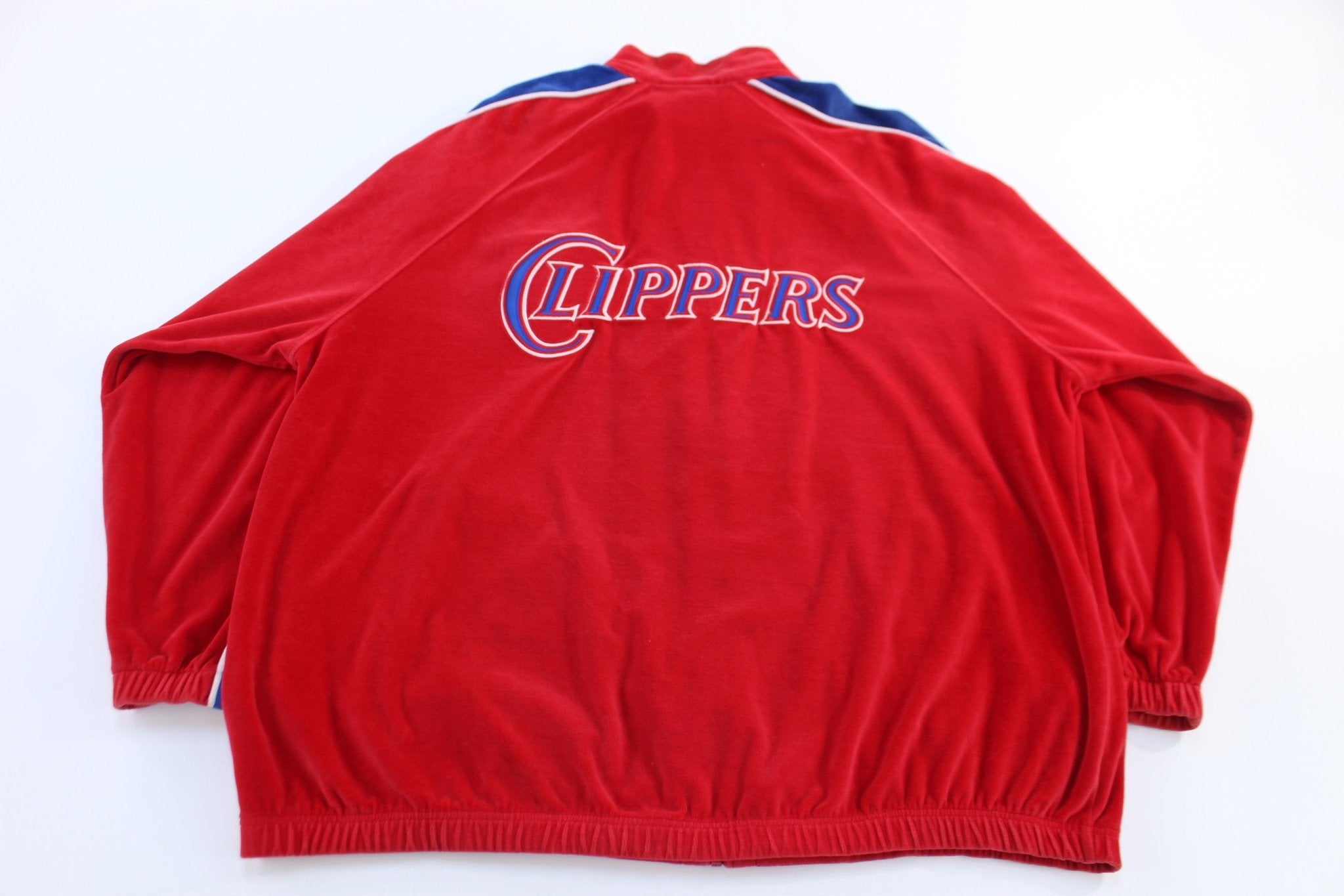 Vintage Los Angeles Clippers Basketball Velvet Jacket - ThriftedThreads.com