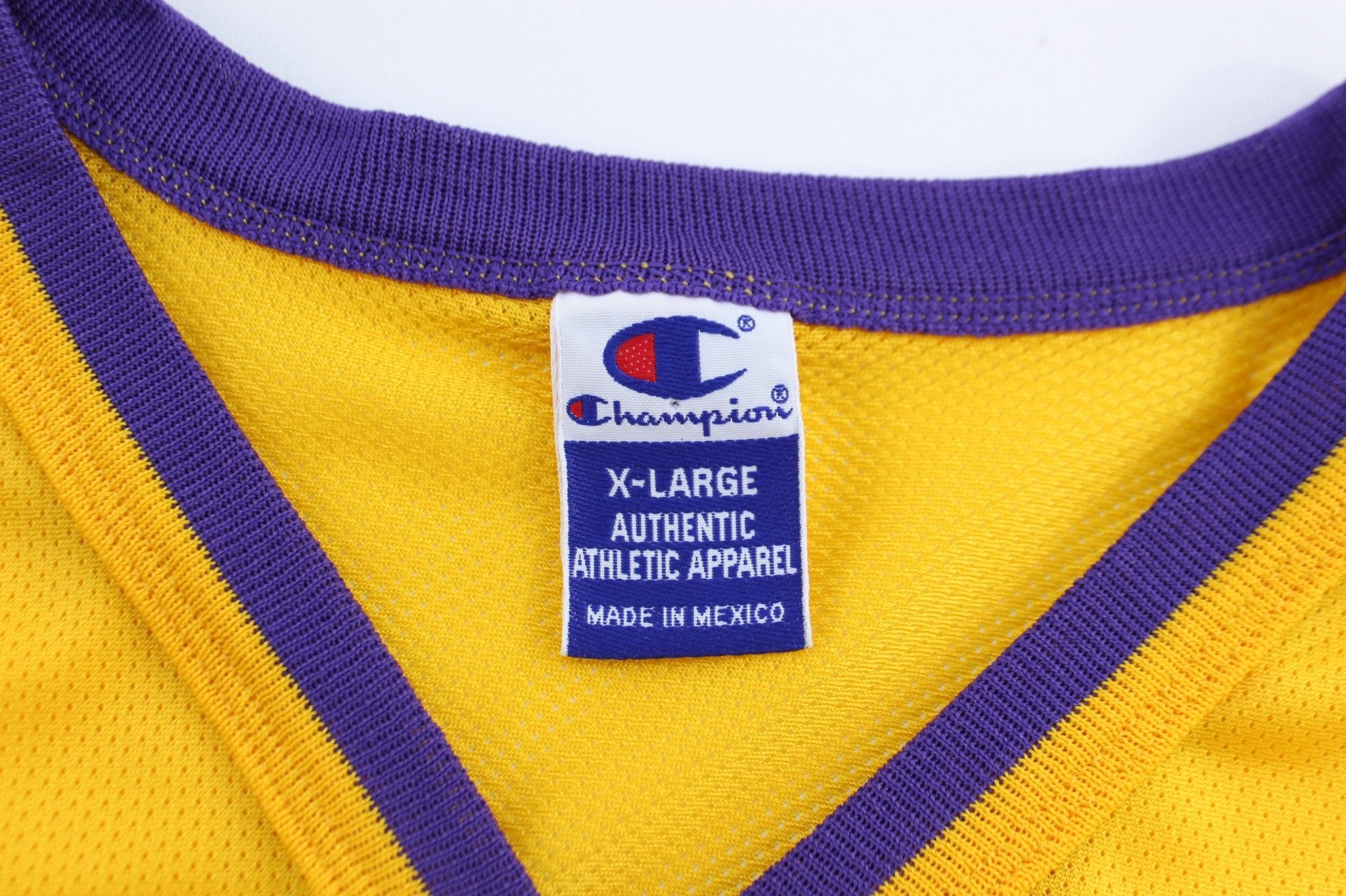Vintage Los Angeles Lakers Rick Fox Champion Basketball Jersey - ThriftedThreads.com