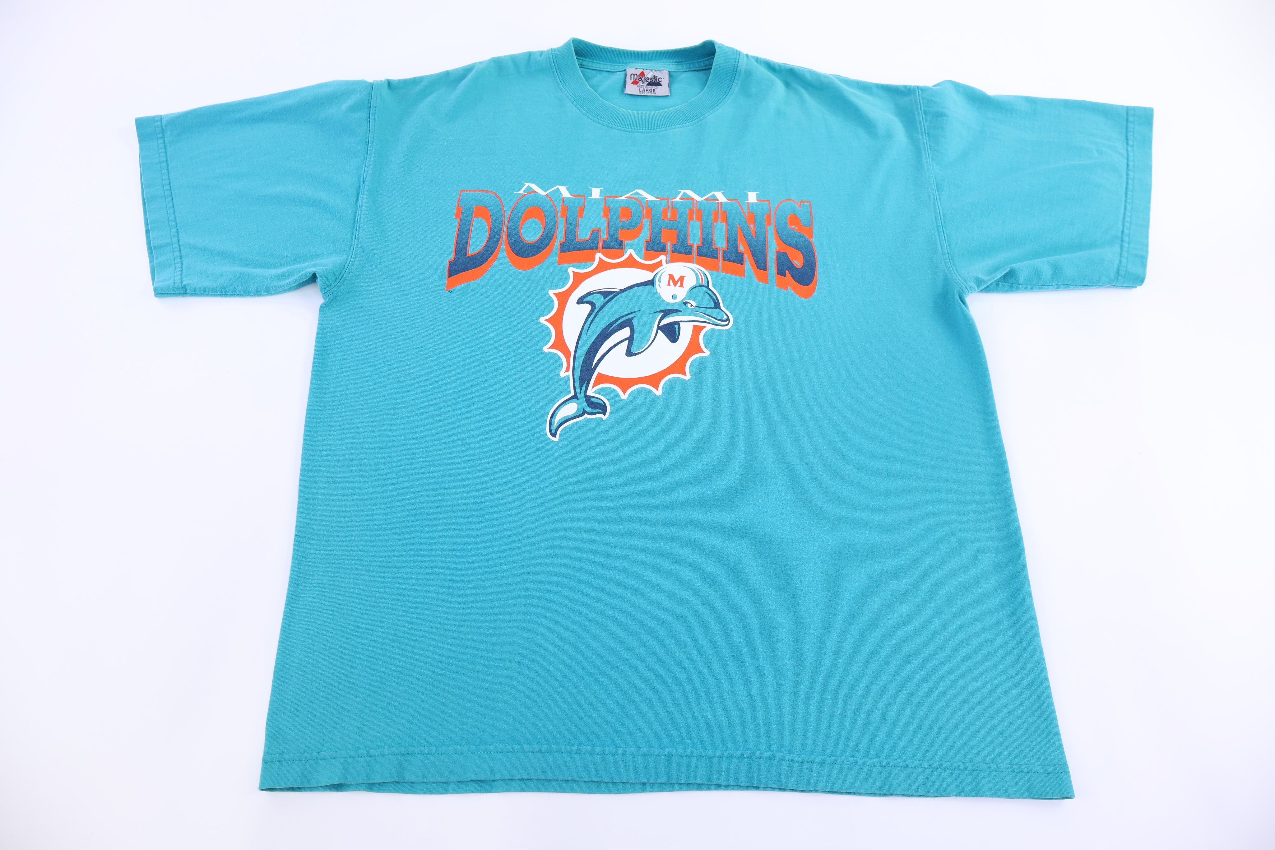Vintage Majestic Miami Dolphins Football T-shirt - Shirts & Tops - Thrifted Threads