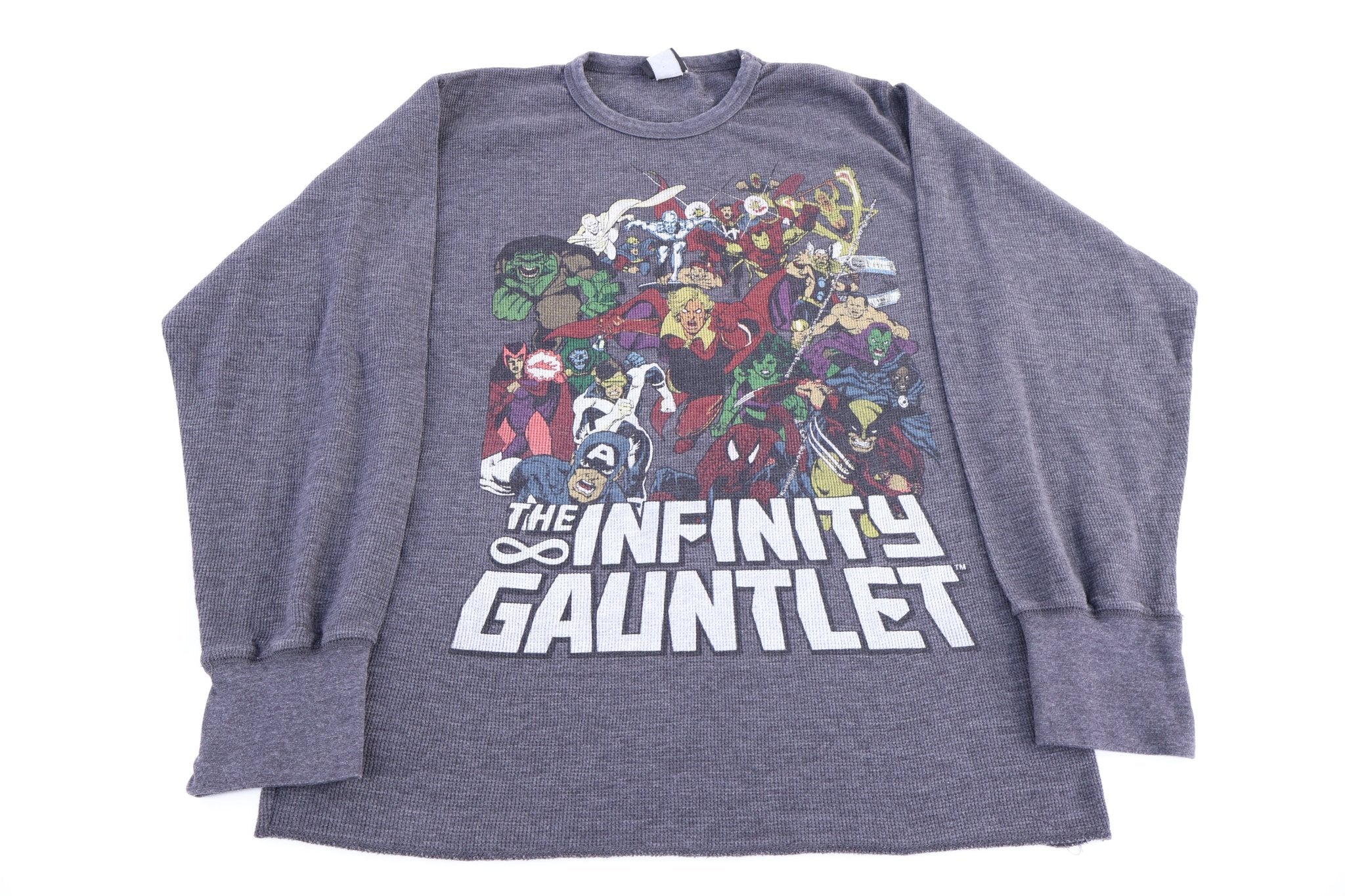 Vintage Marvel The Infinity Gauntlet Thermal LS T-shirt - Shirts & Tops - Thrifted Threads