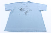 Vintage Merry X - Mas Skull Graphic T-Shirt - ThriftedThreads.com