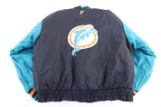 Vintage Miami Dolphins Football Full Zip Jacket - Jacket - Thrifted Threads