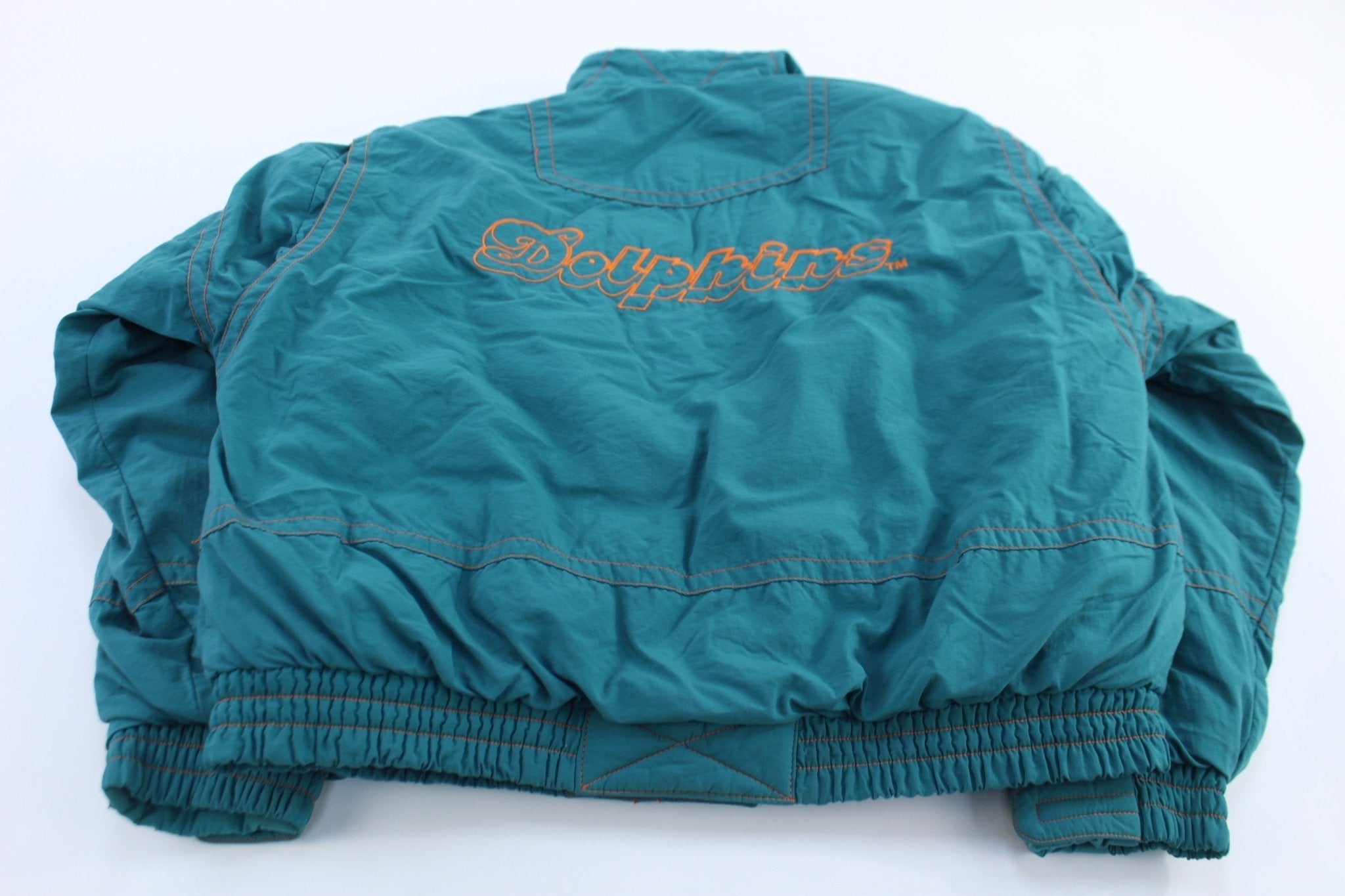 Vintage Miami Dolphins Football Puffer Jacket - Jacket - Thrifted Threads