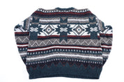 Vintage Michael Gerald Multipattern Knit Sweater - Sweater - Thrifted Threads
