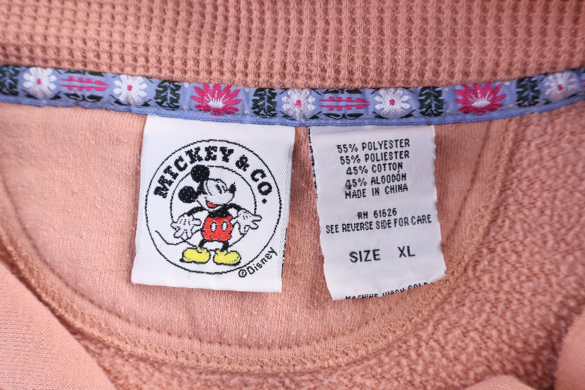 Vintage Mickey & Co Quarter Zip Sweatshirt - Sweatshirt - Thrifted Threads