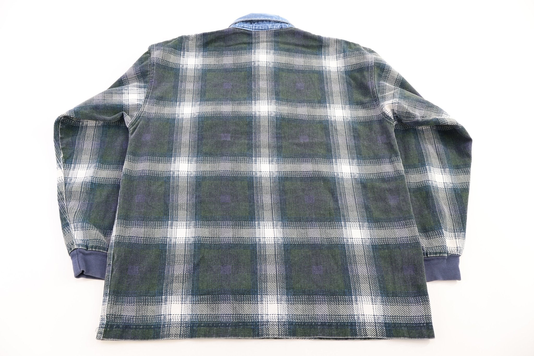 Vintage Mickey Inc Grid Patterned LS Button Up - Button Ups/Downs - Thrifted Threads