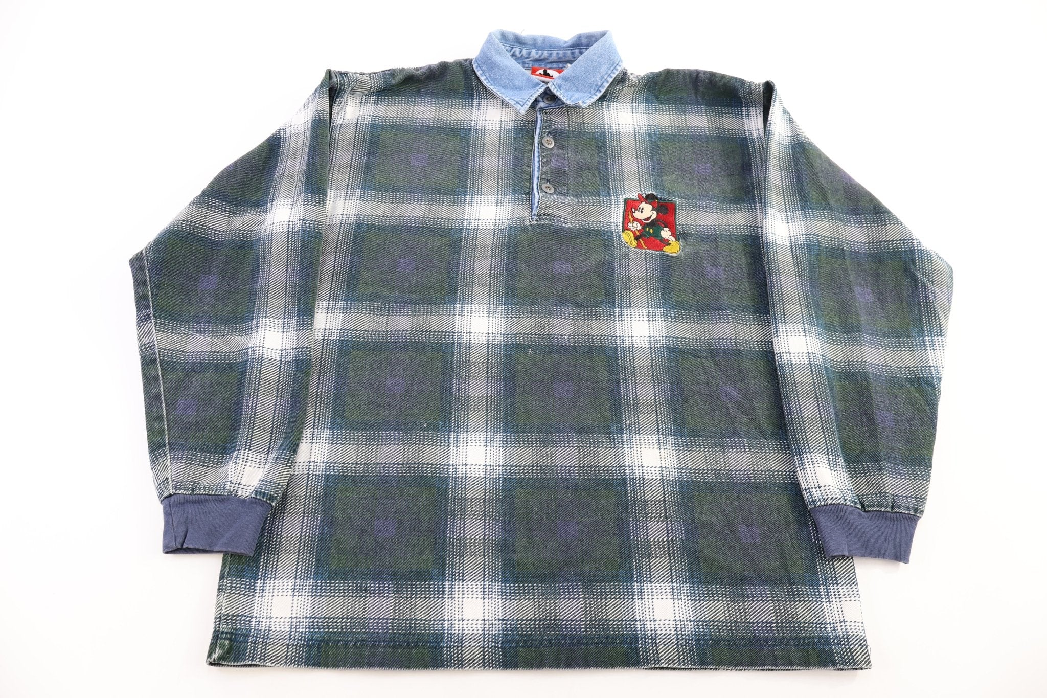 Vintage Mickey Inc Grid Patterned LS Button Up - Button Ups/Downs - Thrifted Threads