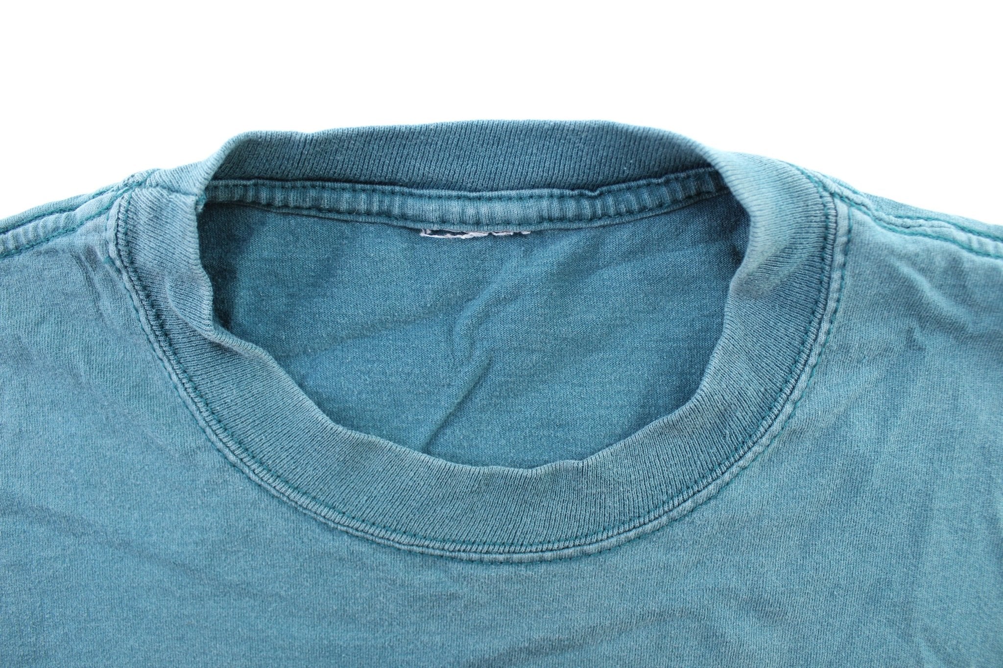 Vintage Mickey Mouse Embroidered Teal T-Shirt - ThriftedThreads.com