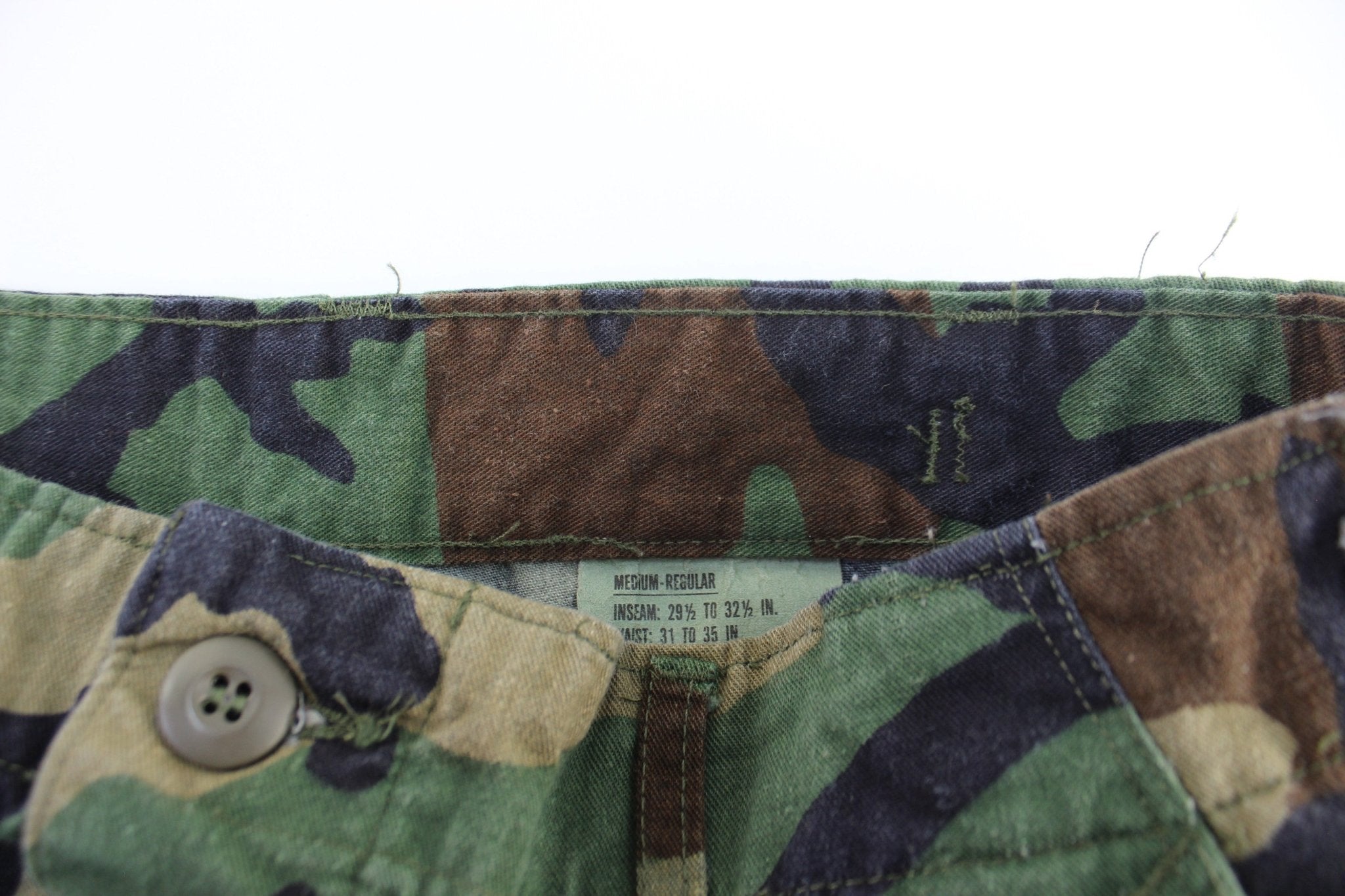 Vintage Military Camo Cargo Pants - ThriftedThreads.com