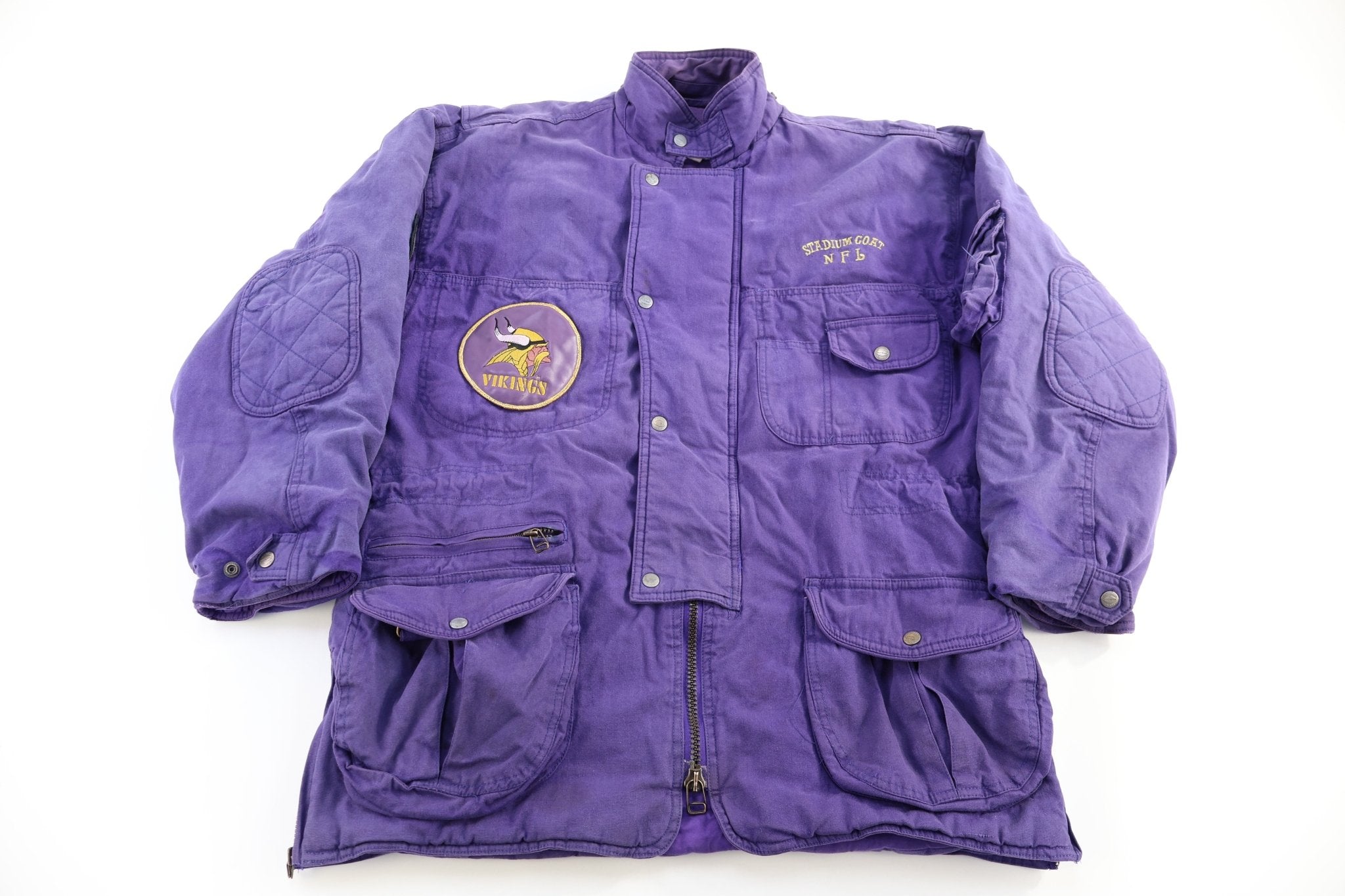 Vintage Minnesota Vikings Football Full Zip Jacket - Jacket - Thrifted Threads
