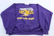 Vintage Minnesota Vikings Football Super Bowl Bound Sweatshirt - Sweatshirts - Thrifted Threads