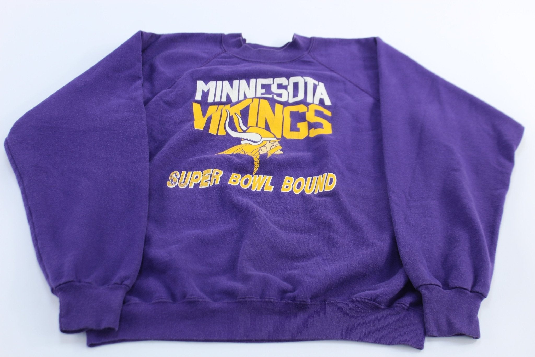 Vintage Minnesota Vikings Football Super Bowl Bound Sweatshirt - Sweatshirts - Thrifted Threads