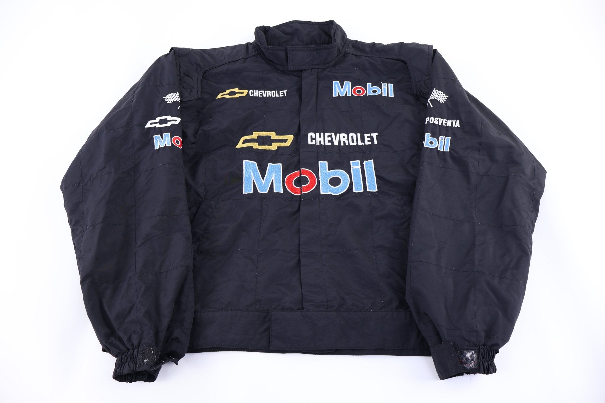Vintage Mobil Racing Full Zip Windbreaker - Jacket - Thrifted Threads